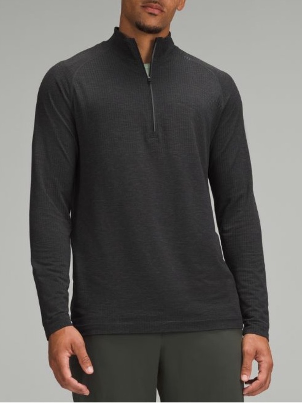 Lululemon Surge Men’s XL 1/2 Zip Long Sleeve Athletic Shirt Black